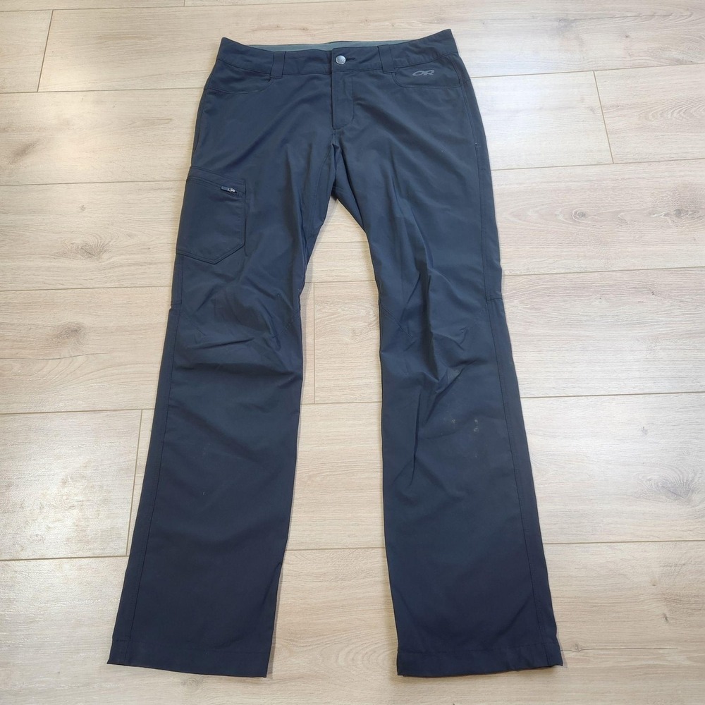 Outdoor Research Ferrosi Pants Womens 8 Black Cargo Stretch Hiking Outdoor Trail